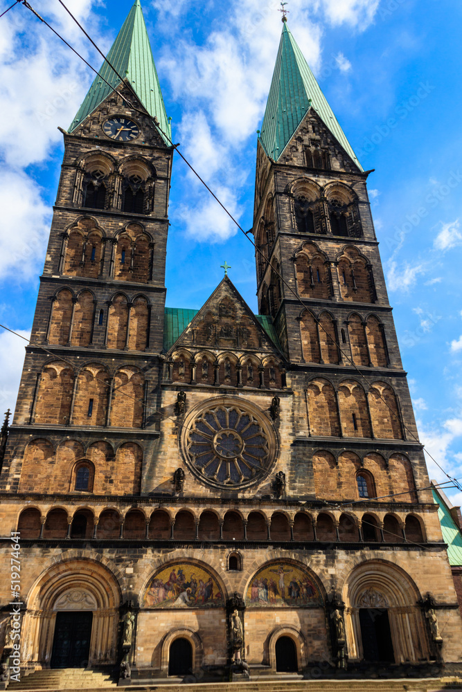 Bremen cathedral of Saint Peter in Germany