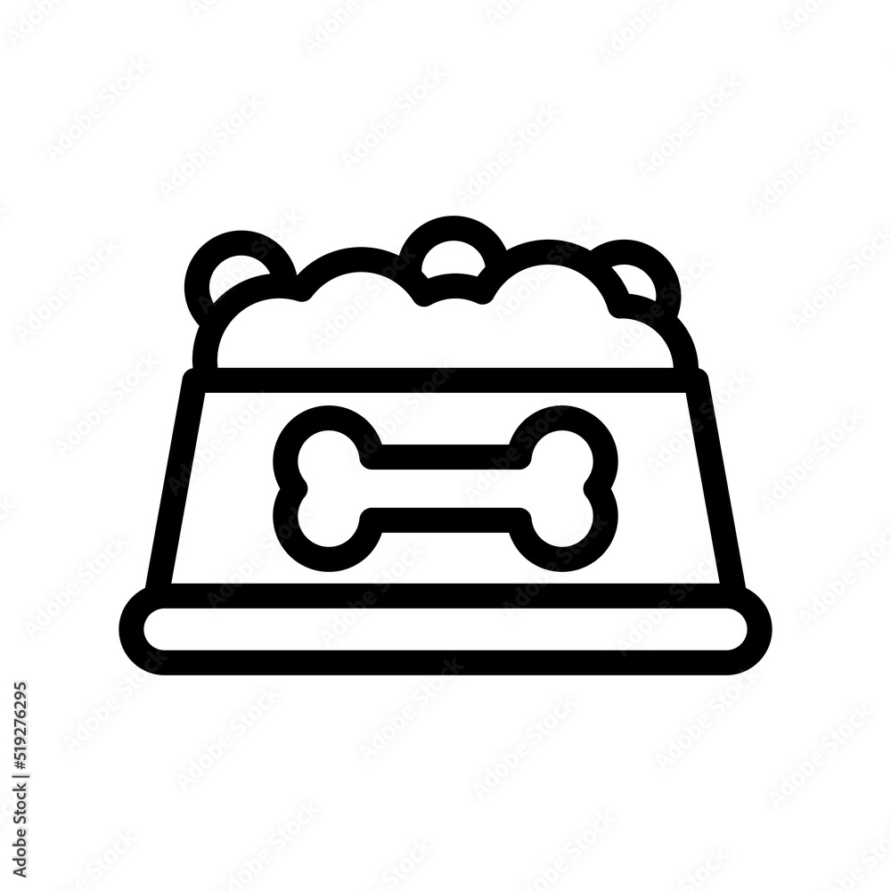 dog food icon illustration vector graphic dog food icon illustration vector graphic