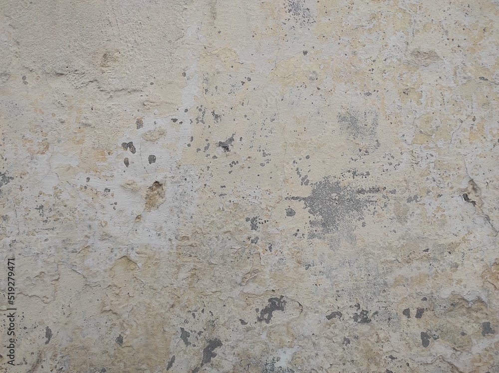 Fototapeta premium Gray concrete peeled wall abstract texture background.horizontal design on cement and concrete texture for pattern and background.Wall texture with scratches and cracks.Seamless gray concrete texture.