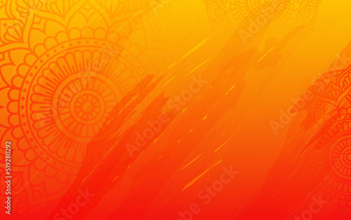 Ethnic Ornamental Floral Background - Round Mandala Ornamental Background