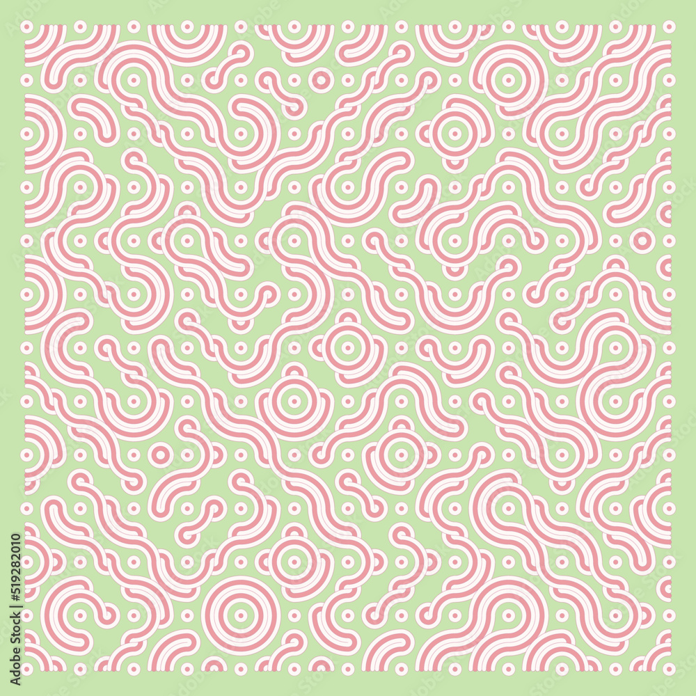 Color truchet tiling connections illustration Color truchet tiling connections illustration