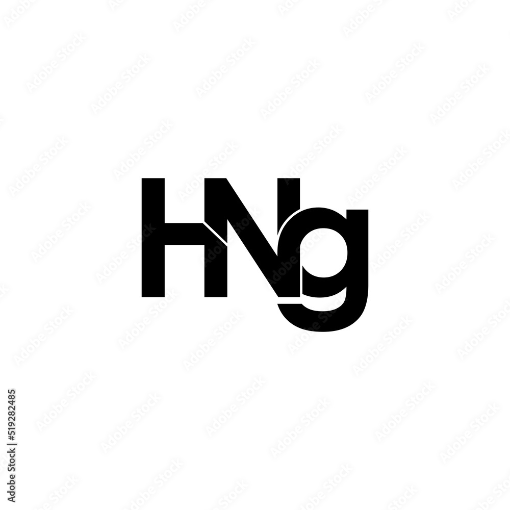 hng letter original monogram logo design hng letter original monogram logo design