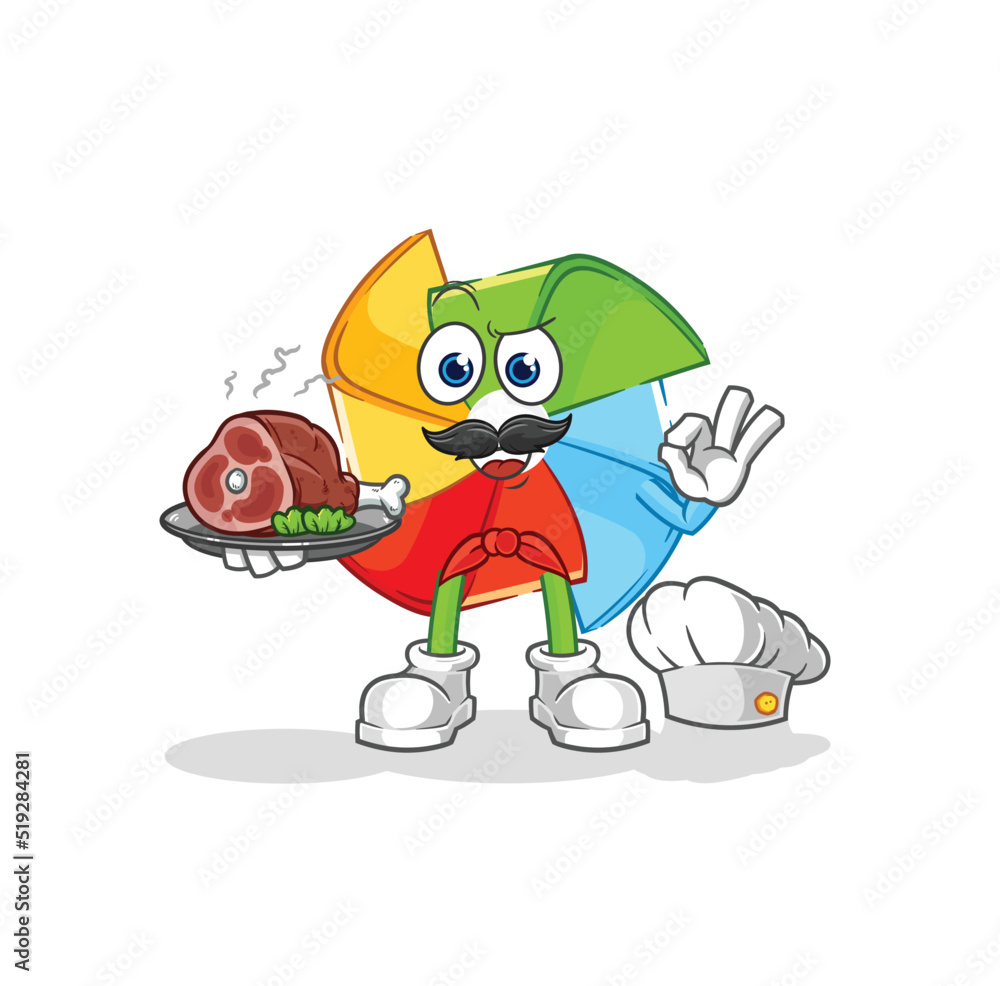 paper windmill cry with a tissue. cartoon mascot vector