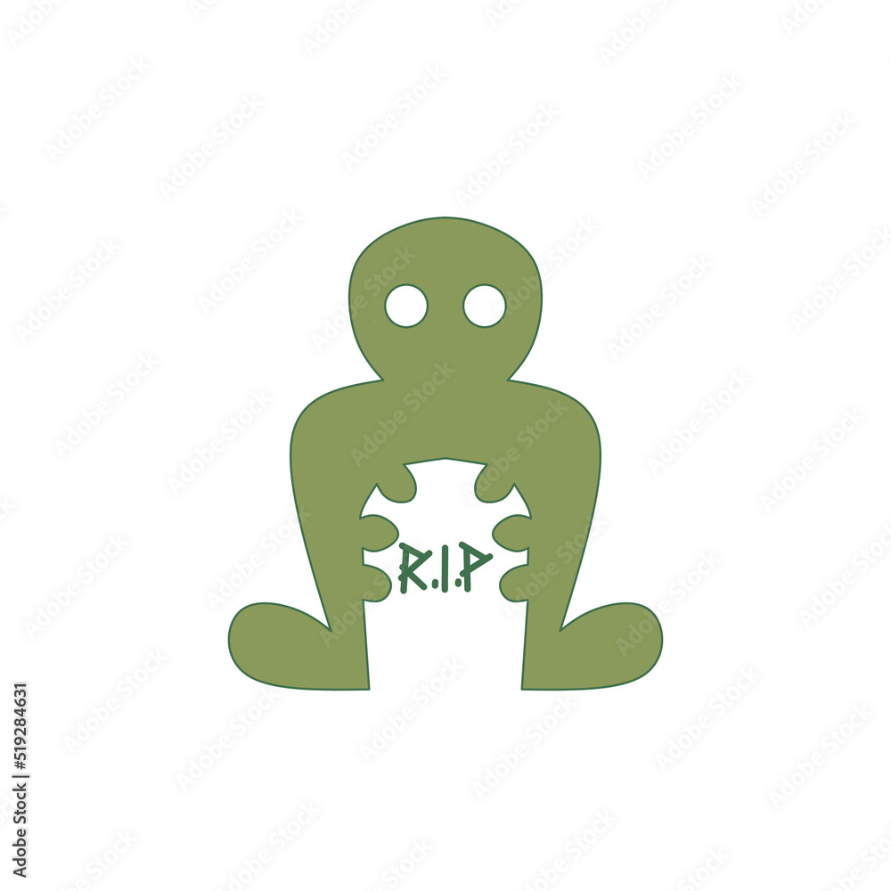 Obraz premium green frog cartoon