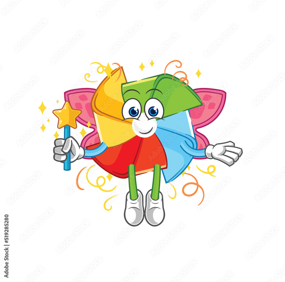 paper windmill Carpenter illustration. character vector paper windmill Carpenter illustration. character vector