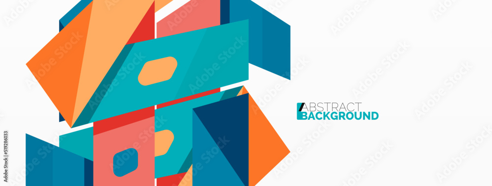 Fototapeta premium Abstract line and triangle background. Creative geometric abstract backdrop. Business template for wallpaper, banner, background or landing