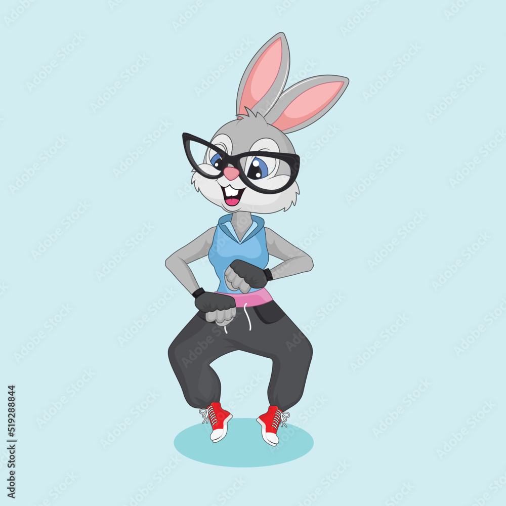 Bunny cartoon vector art