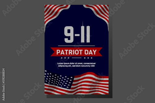 9 11 Patriot Day Poster Design Landscape