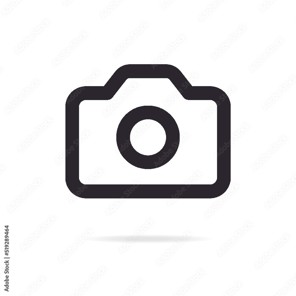 Camera icon line style isolated on white background for website, photography logo, mobile app design, ui. pohotocamera symbol. Vector EPS10 Camera icon line style isolated on white background for website, photography logo, mobile app design, ui. pohotocamera symbol. Vector EPS10