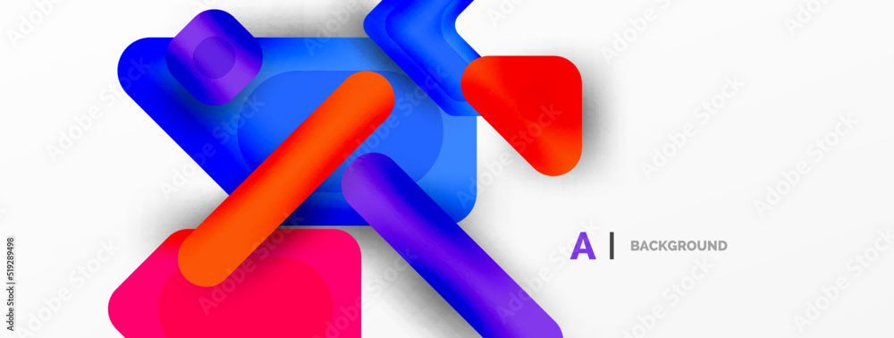 Colorful geometric shapes lines, squares and triangles. Abstract background for wallpaper, banner or landing page Colorful geometric shapes lines, squares and triangles. Abstract background for wallpaper, banner or landing page