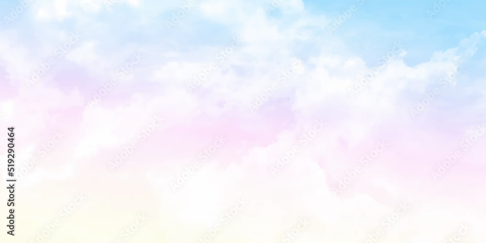 cloud background with a pastel colour Stock Vector | Adobe Stock