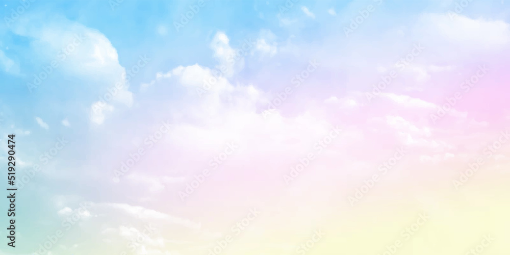 A soft cloud background with a pastel colored orange to blue gradient. A soft cloud background with a pastel colored orange to blue gradient.