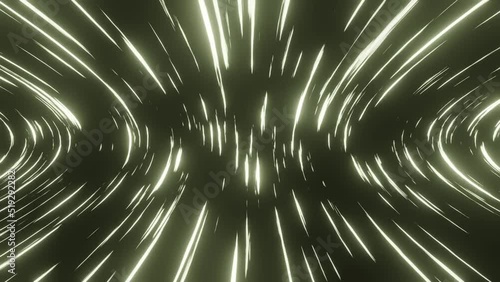 3d Animation of High Speed ​​moving Lines in Smooth Looping Traffic. Sci-fi Digital Footage Electric Move of Dynamic Lines on Dark Background. Shining Neon Rays