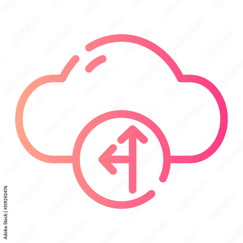 t junction gradient icon t junction gradient icon