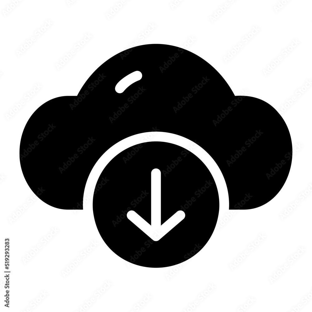 direct download glyph icon direct download glyph icon