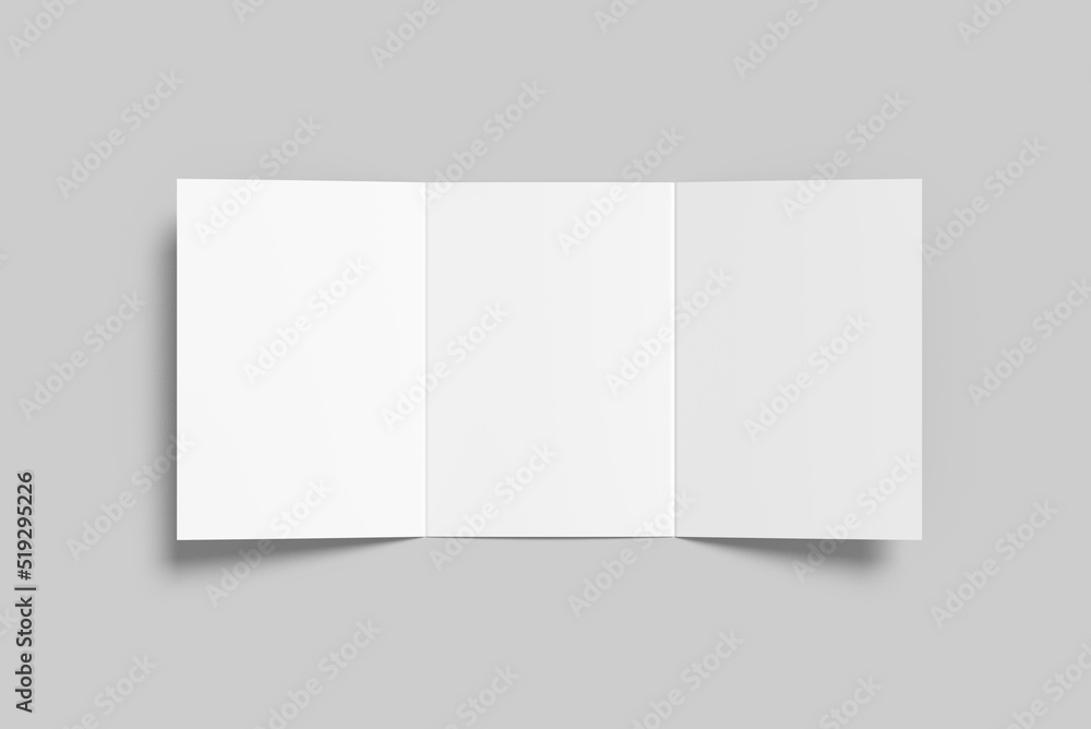 A5 Trifold Brochure Blank Mockup A5 Trifold Brochure Blank Mockup