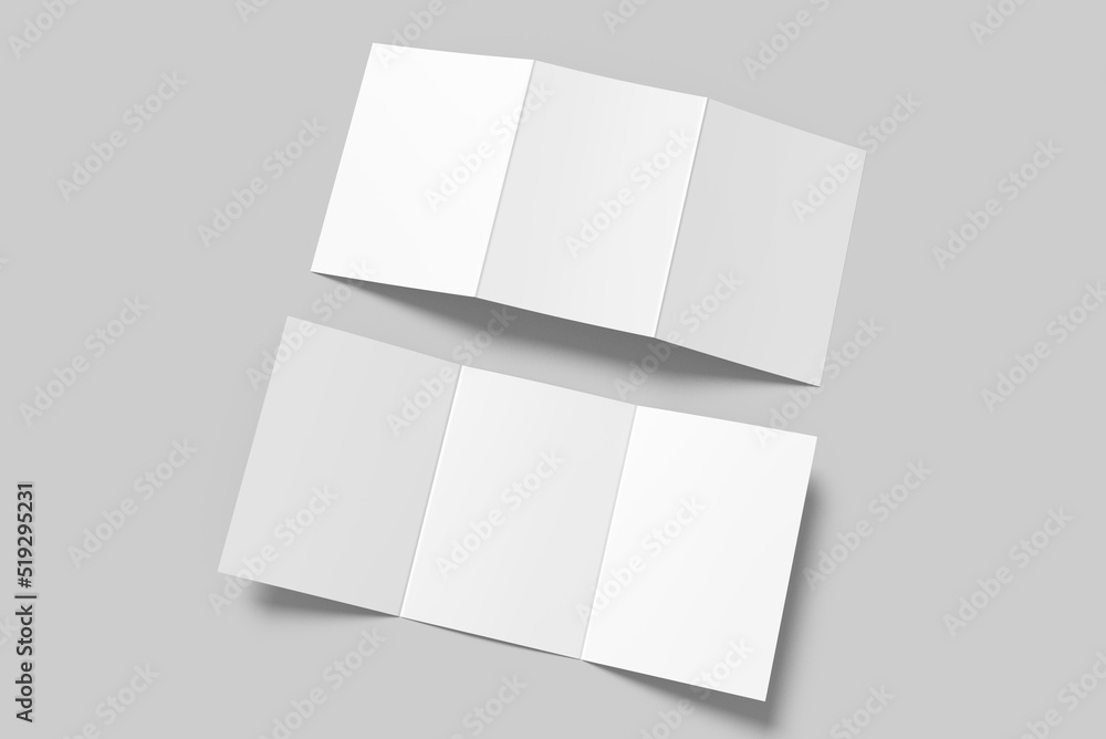 A5 Trifold Brochure Blank Mockup A5 Trifold Brochure Blank Mockup