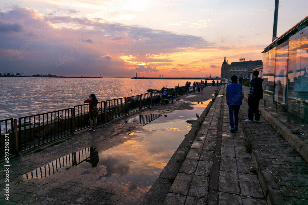 wonderful composition sunset from Istanbul