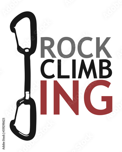 Rock climbing logo vector