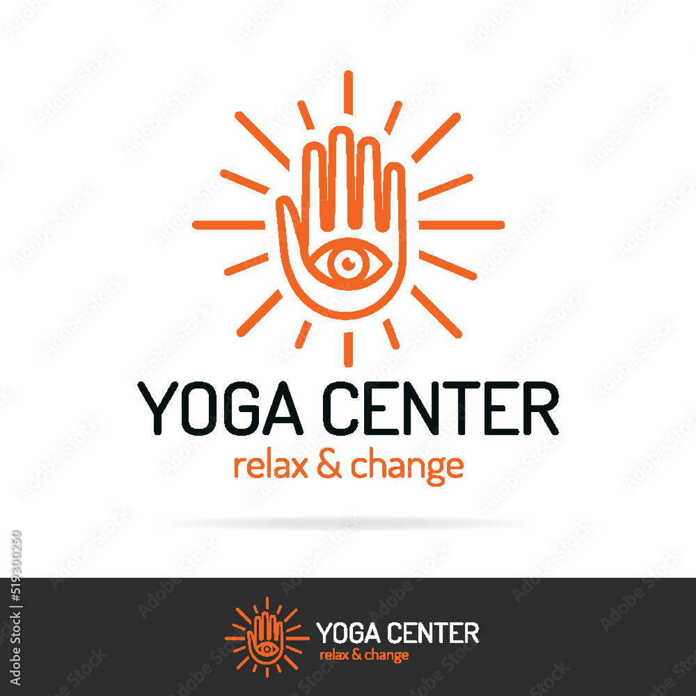 Vector yoga center logo set line style for meditation studio, relax class, fitness center, sport emblem. Healthcare, spa, lifestyle logotype design elements. 10 eps Vector yoga center logo set line style for meditation studio, relax class, fitness center, sport emblem. Healthcare, spa, lifestyle logotype design elements. 10 eps