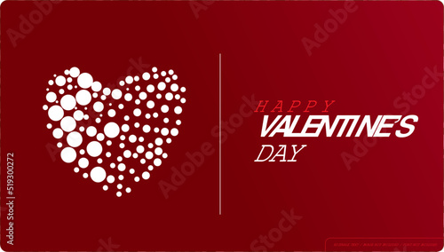 Valentine love art template