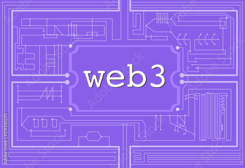 web3 インターネット　ブロックチェーン　ウェブ3  基板　ネットワーク　回路図