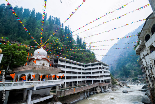 Various views of the Manikaran temple  photo