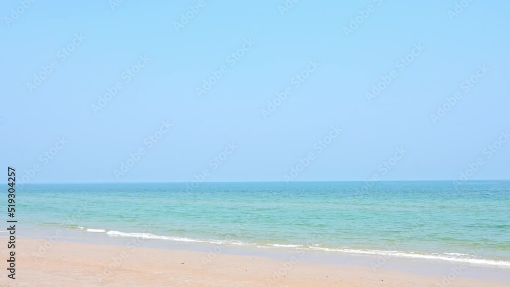Beautiful Horizon of Tropical Sea and Empty White Sand Beach Beautiful Horizon of Tropical Sea and Empty White Sand Beach
