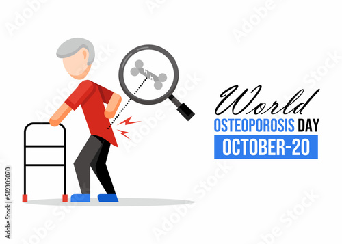 World osteoporosis day illustration