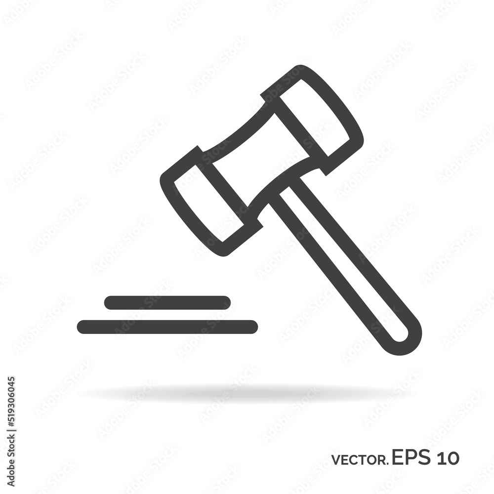 Justice outline icon black color isolated on white background Justice outline icon black color isolated on white background