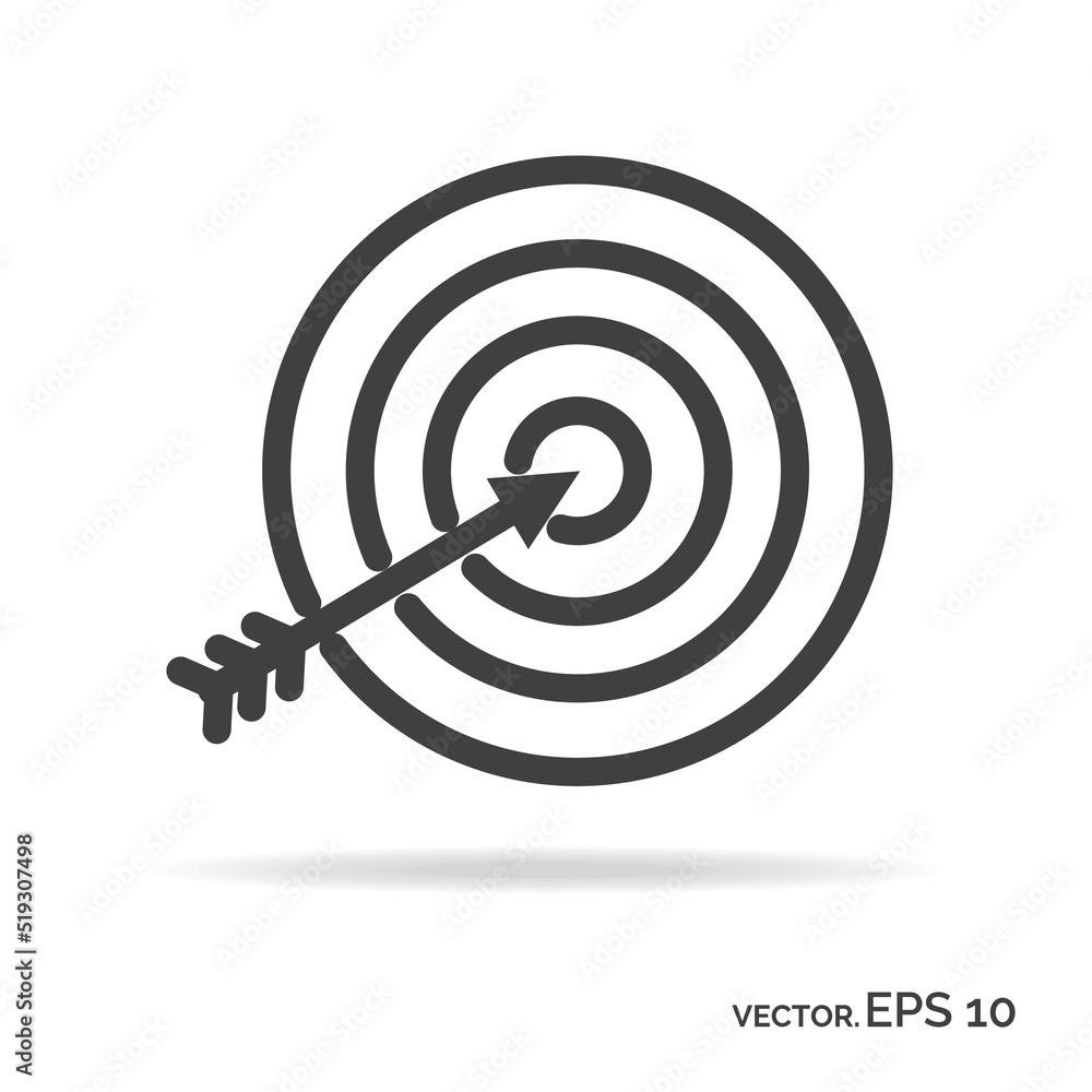 Goal achievement outline icon black color isolated on white background Goal achievement outline icon black color isolated on white background