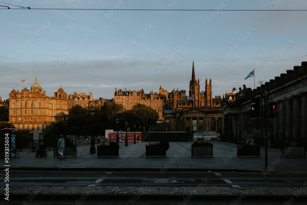 Edinburgh im Sonnenuntergang