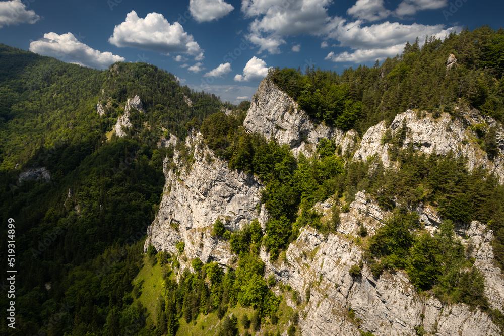 Rocky mountain landscape in Velka Fatra, Slovakia