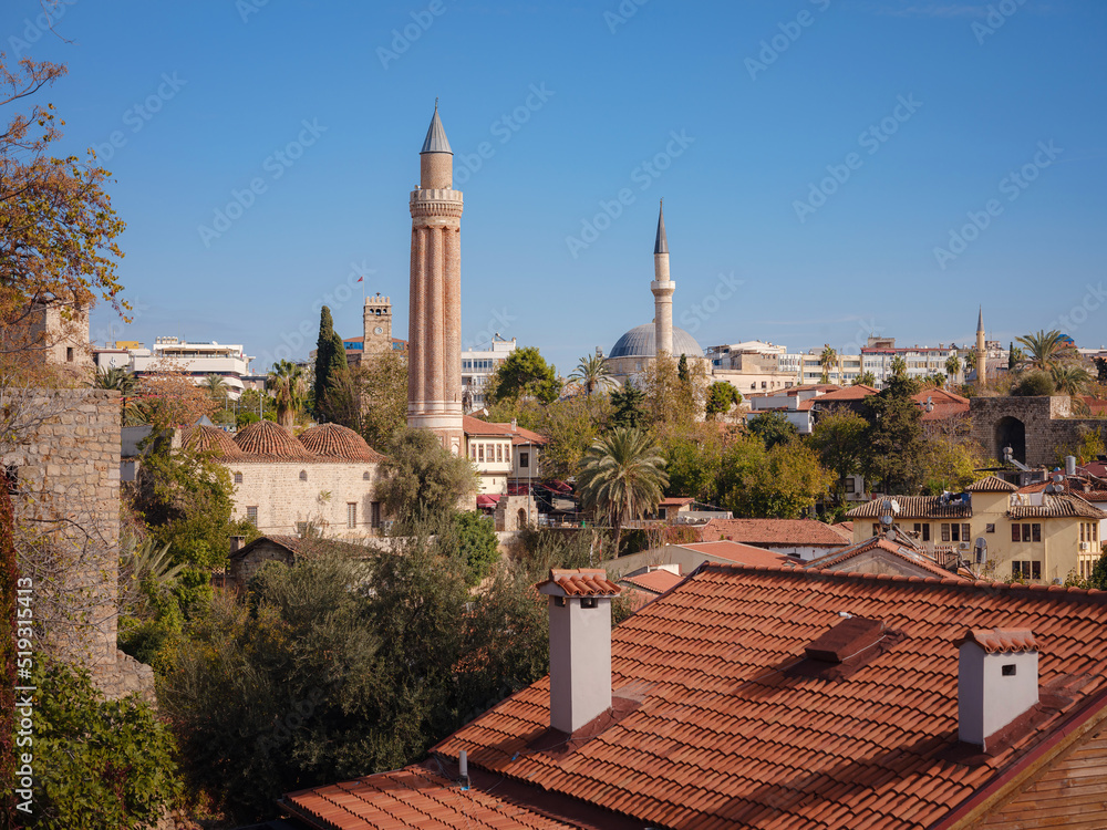 Yivli minaret, travel to turkey, old town Kaleci. discover interesting places and popular attractions and walks