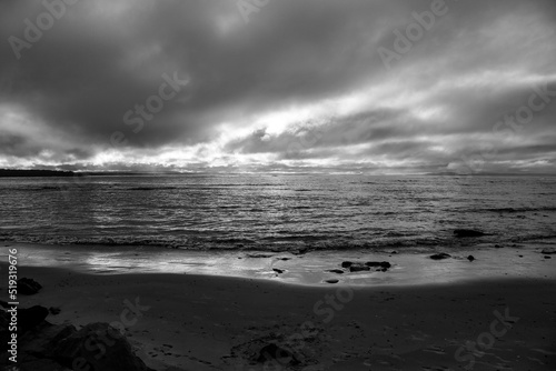 storm on the beach