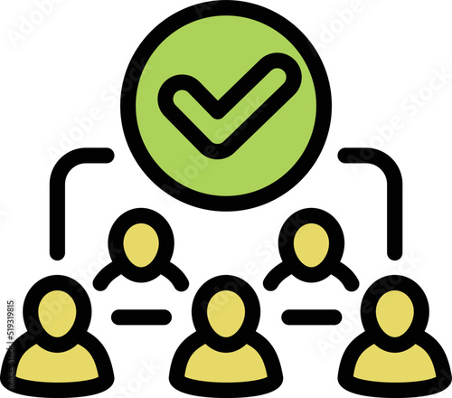 Search people icon outline vector. Job hr. Online candidate