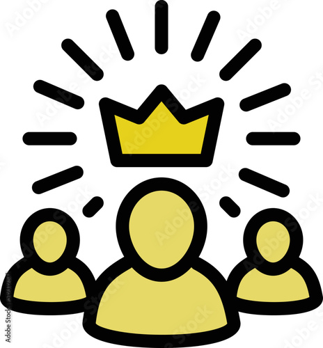 Best candidate icon outline vector. Job hr. Online agency