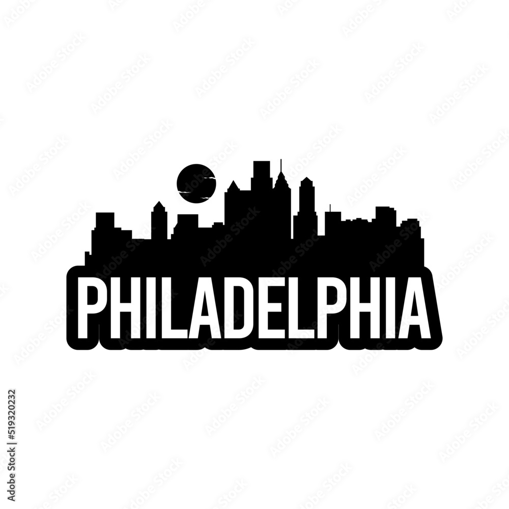 Fototapeta premium Philadelphia Bold Skyline