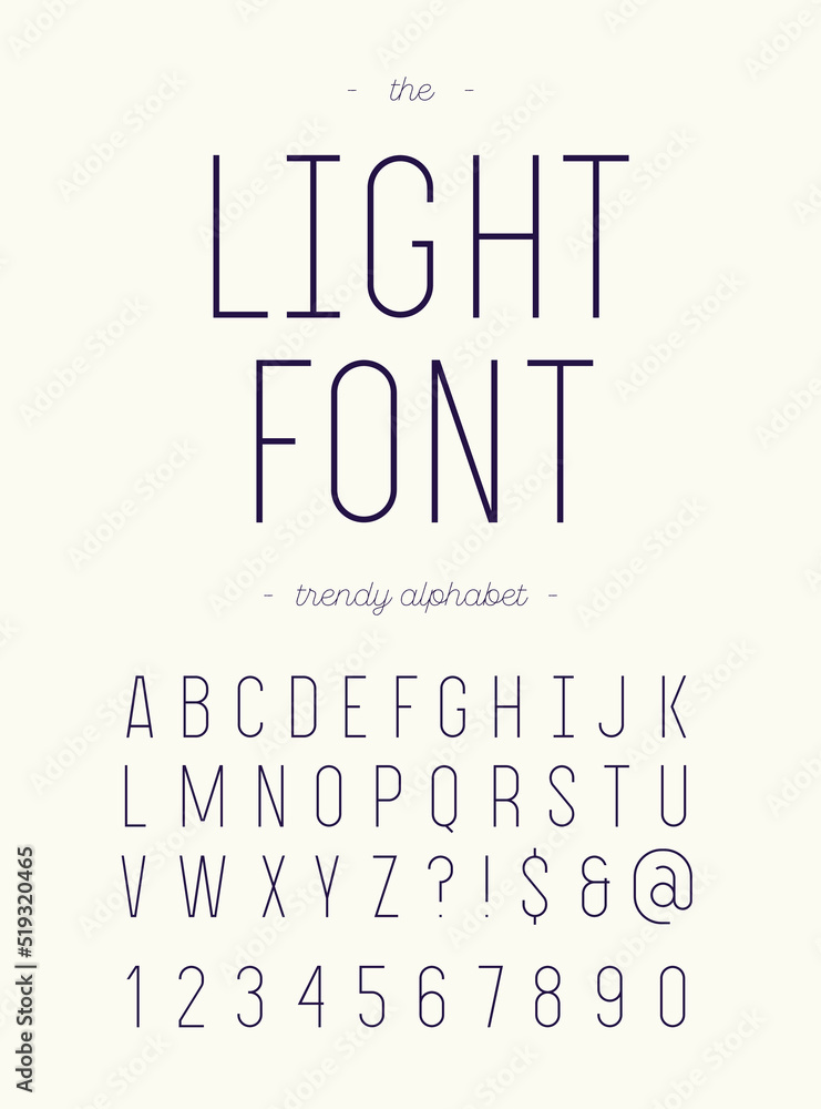 Vector light font. Alphabet modern typography sans serif colorful style for party poster, printing on fabric, t shirt, promotion, decoration, stamp, label, special offer. 10 eps Vector light font. Alphabet modern typography sans serif colorful style for party poster, printing on fabric, t shirt, promotion, decoration, stamp, label, special offer. 10 eps