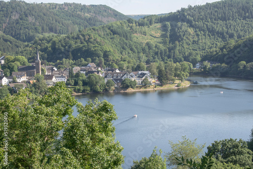 Simmerath july 2022 : View of the rursee near Einruhr photo