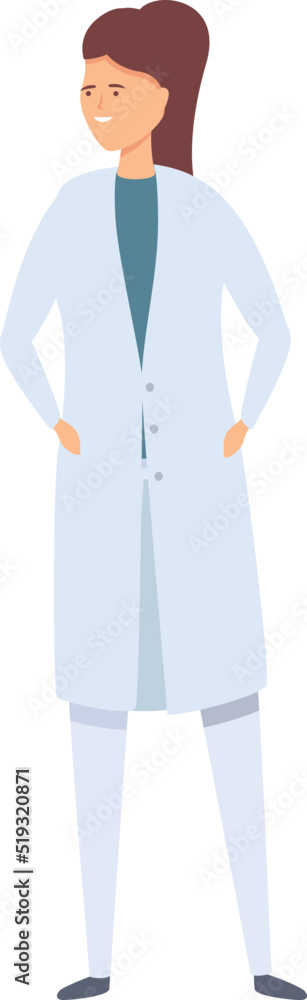 Female doctor icon cartoon vector. Health care. Treatment advice