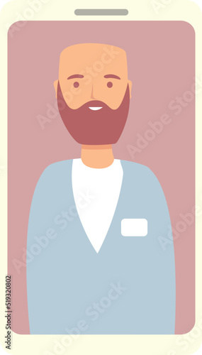 Smartphone nurse care icon cartoon vector. Medical help. Treatment advice