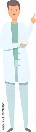 Doctor care icon cartoon vector. Medical help. Advice team