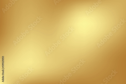 Gold abstract blurred gradient background. Vector illustration.