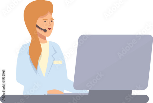Person support icon cartoon vector. Medical treatment. Epidemic patient