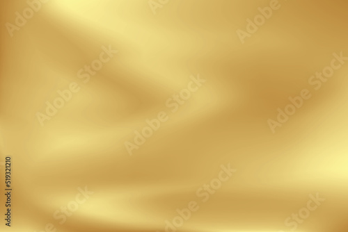 Gold abstract blurred gradient background. Vector illustration.