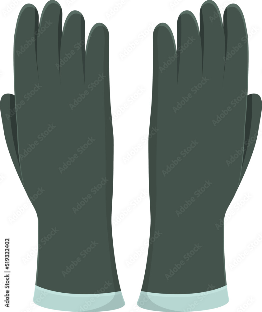 Rubber gloves icon cartoon vector. Safety design. Pair box Rubber gloves icon cartoon vector. Safety design. Pair box