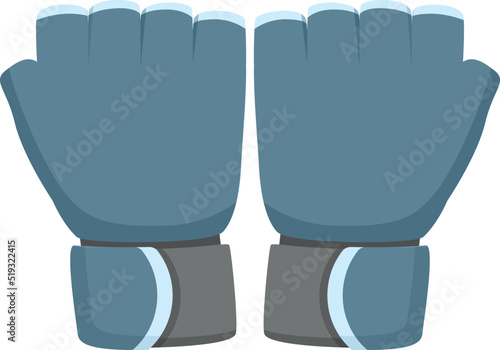 Sport gloves pair icon cartoon vector. Safety protection. Leather pair