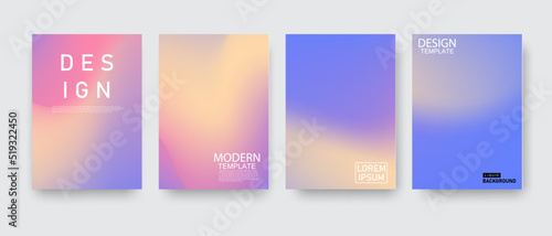 Abstract mockup Pastel colorful gradient background A4 concept for your graphic colorful design, Layout Design Template for Brochure