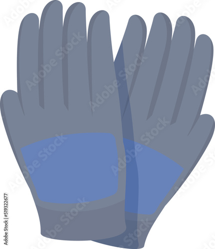 Garden gloves icon cartoon vector. Safety pair. Protection equipment